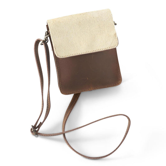 Brown Leather & Hide Cell Phone Bag