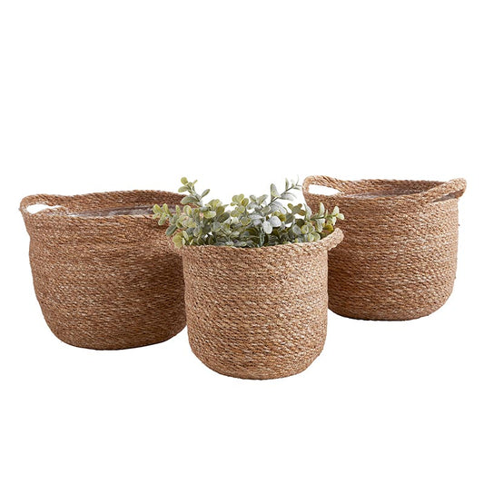 Round Basket with Handle Small