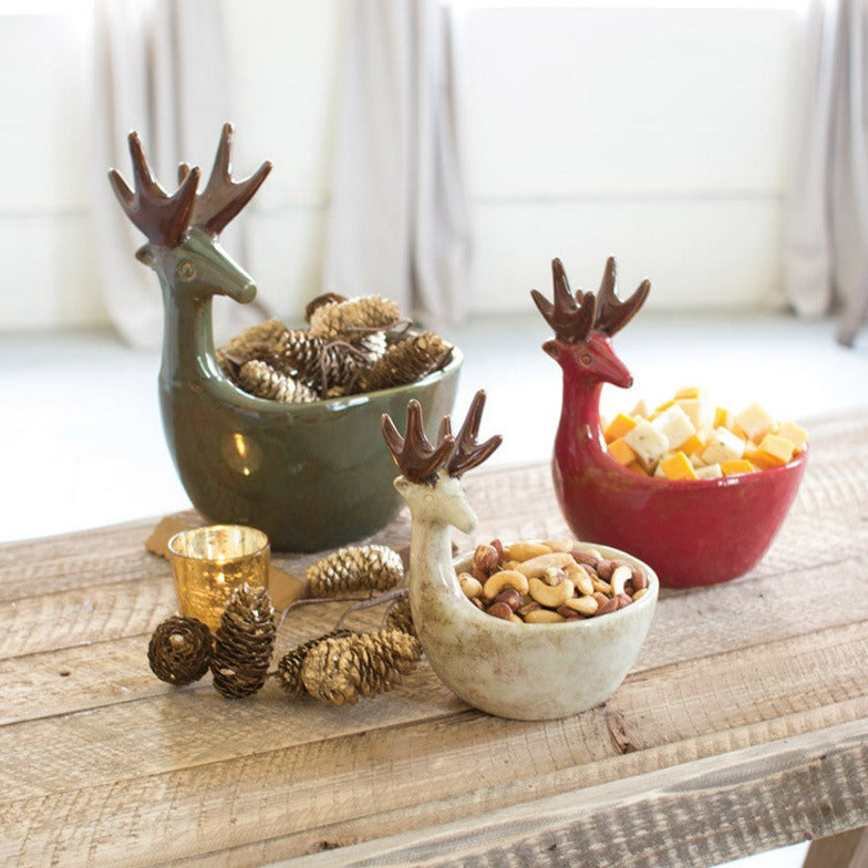 Ceramic Deer Bowls