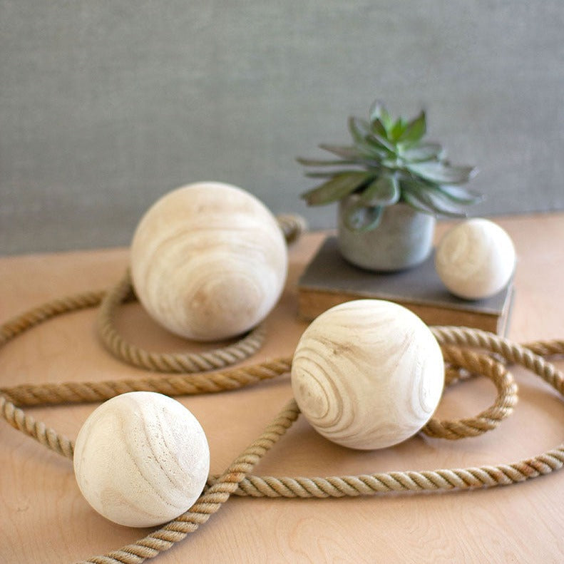 Natural Wooden Spheres
