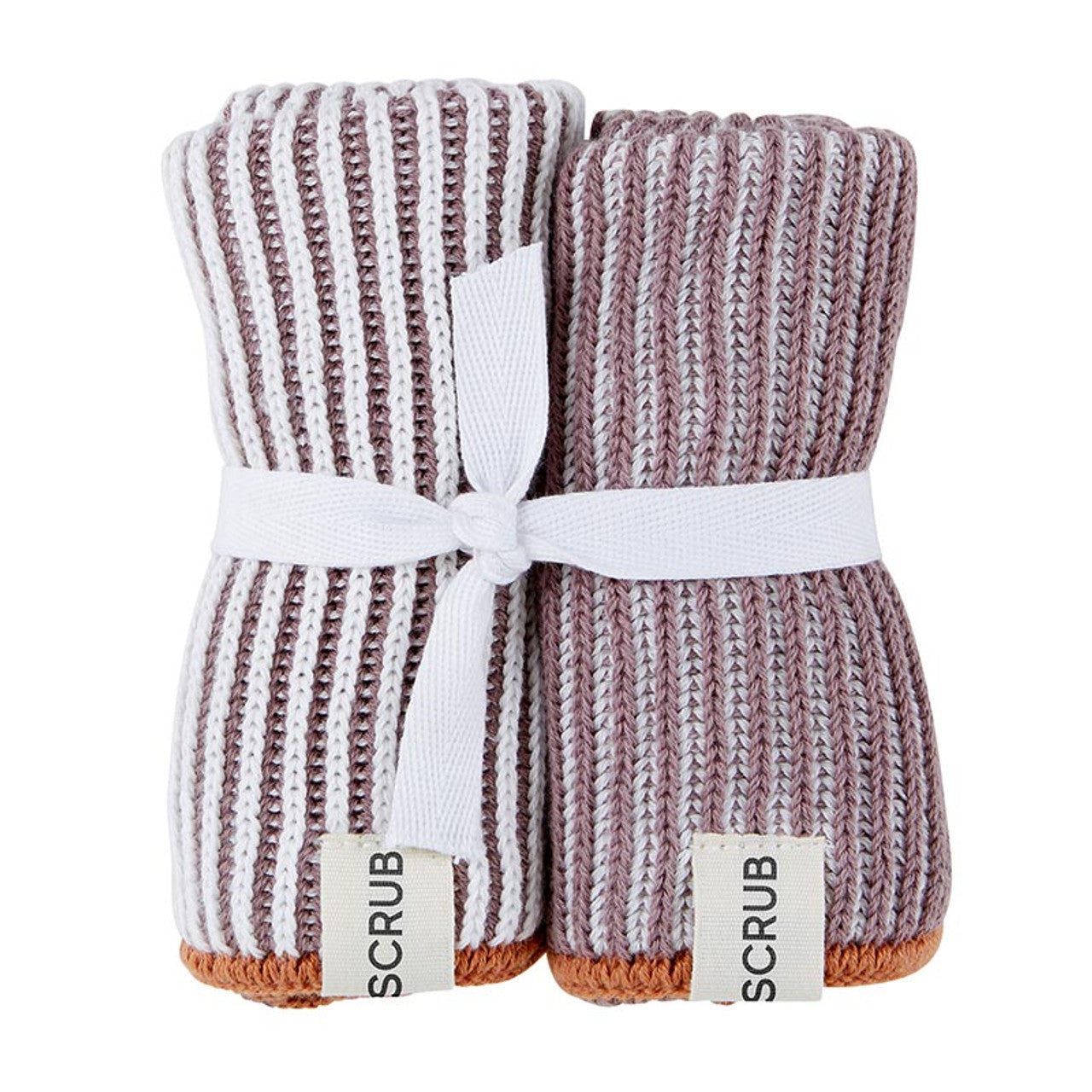 Mauve Set of Two Dishcloths
