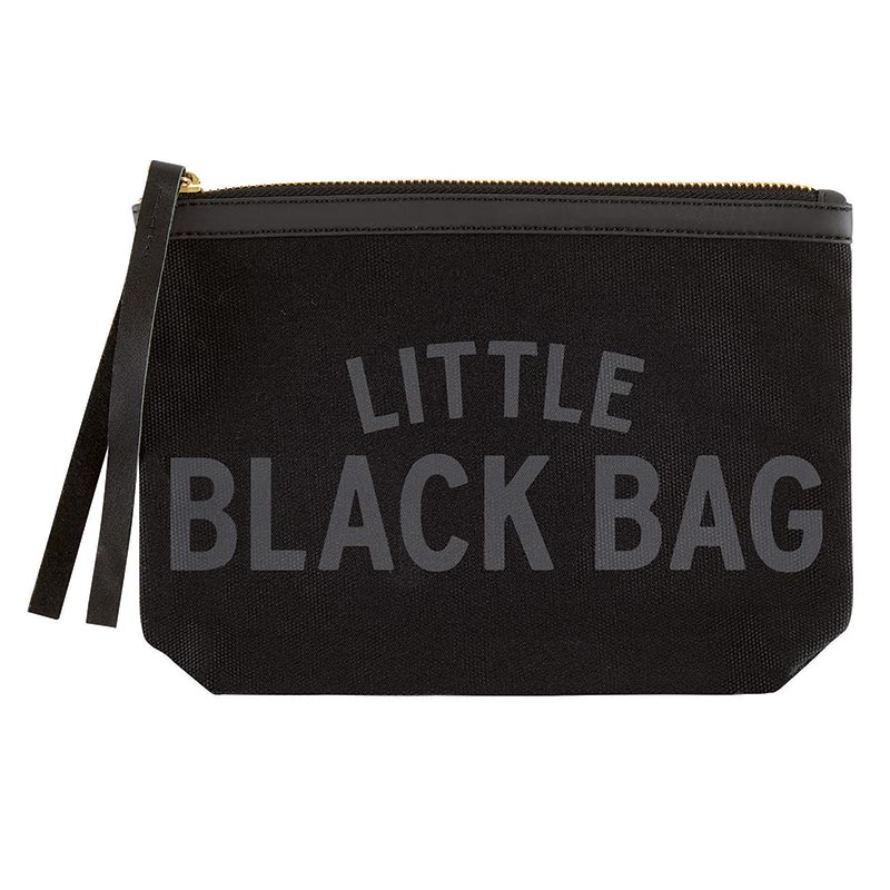 Little Black Bag Canvas Pouch