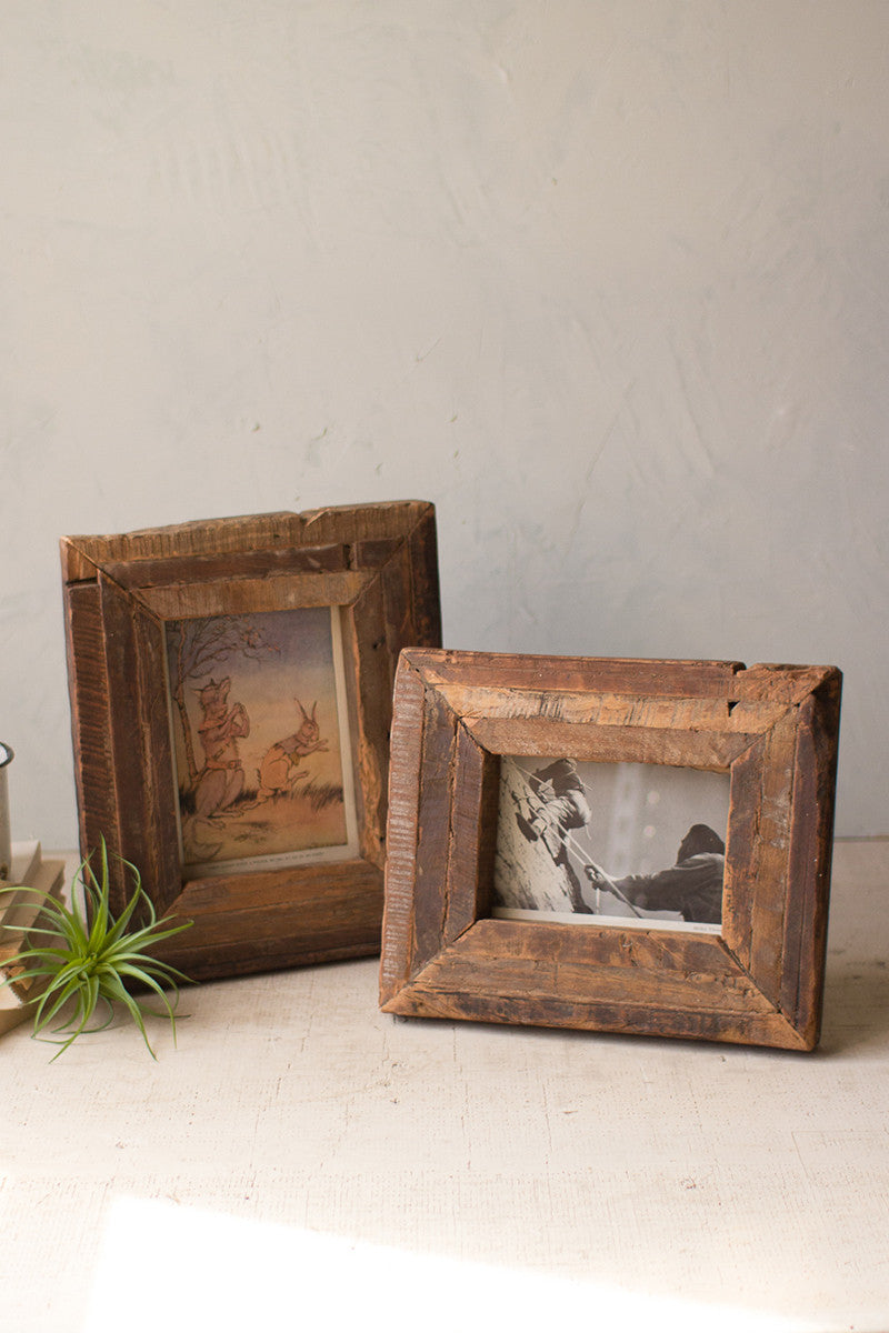 Recycled Wood Photo Frame