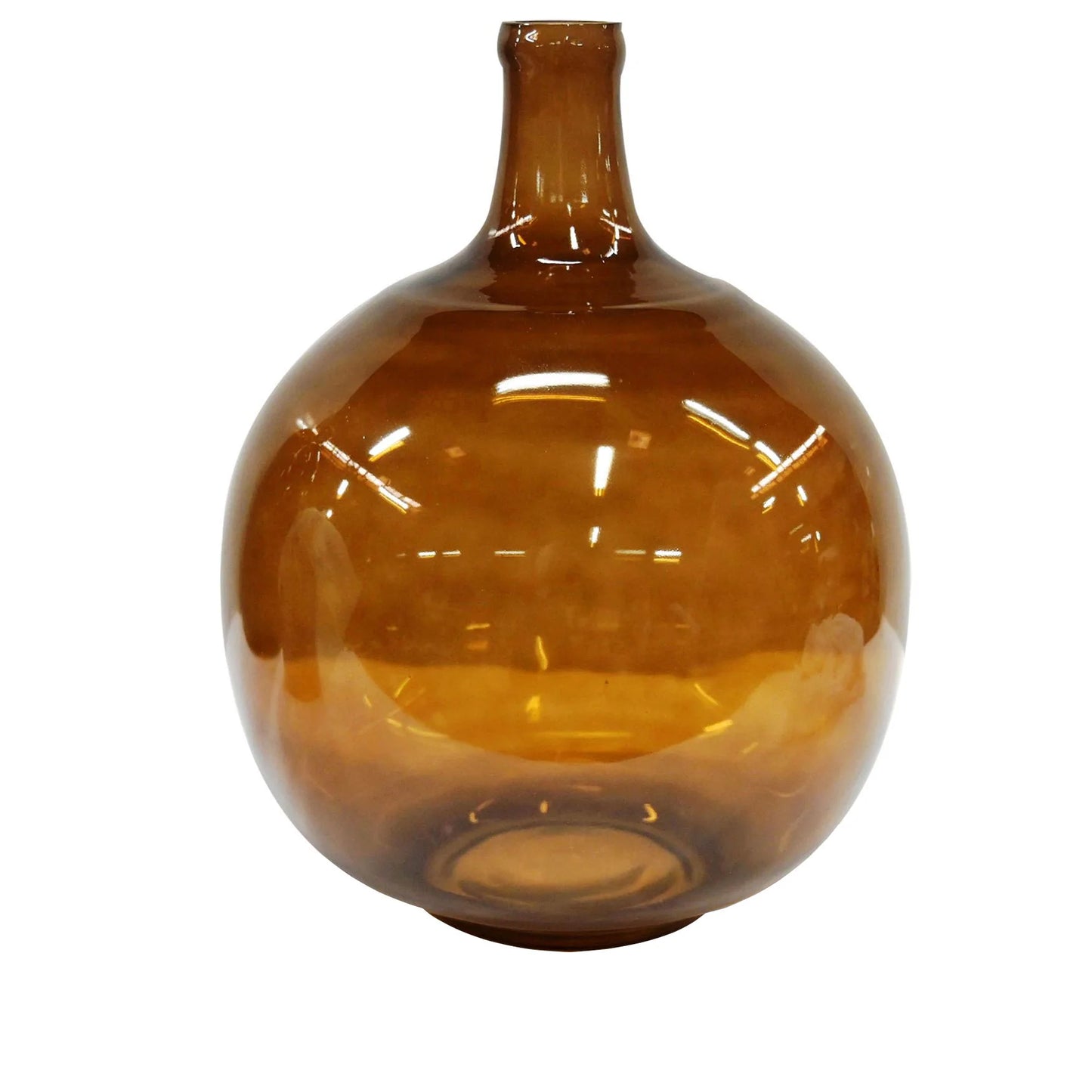 Botella Vase Amber Color Glass Bottles