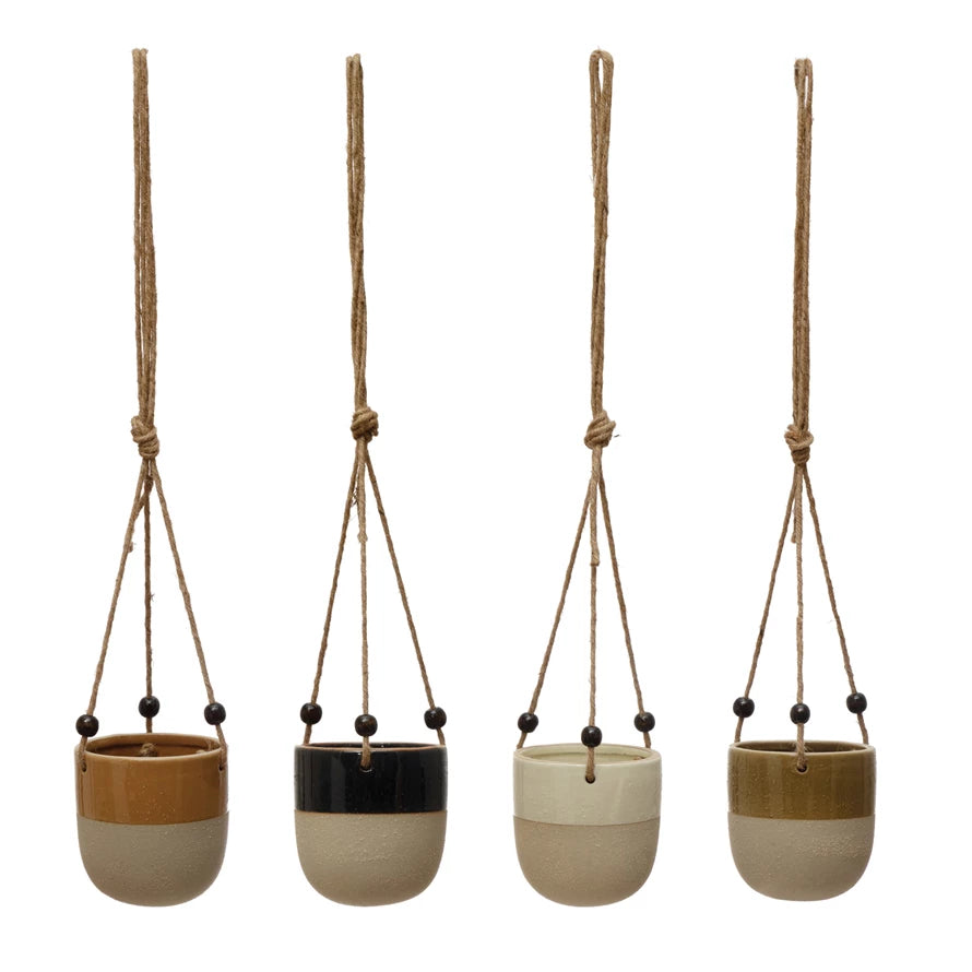 Hanging Planter with Beads