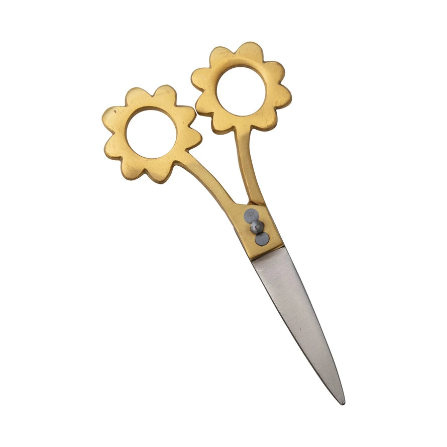 Scissors Flower Shaped Handles