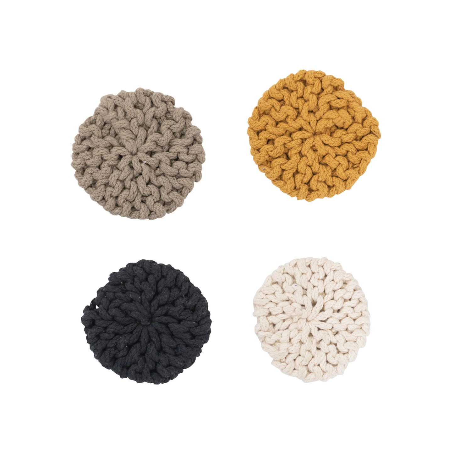 Round Cotton Crocheted Coasters