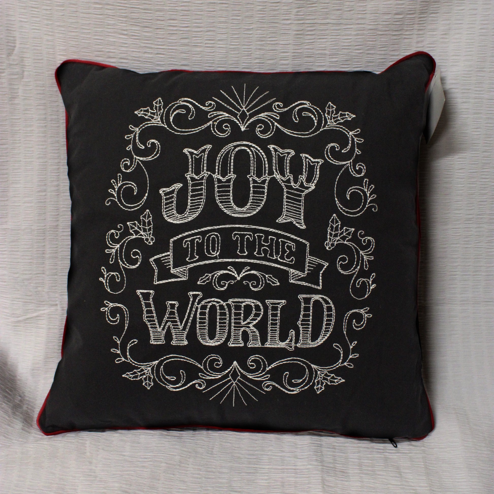 Joy To the World Chalkboard Pillow