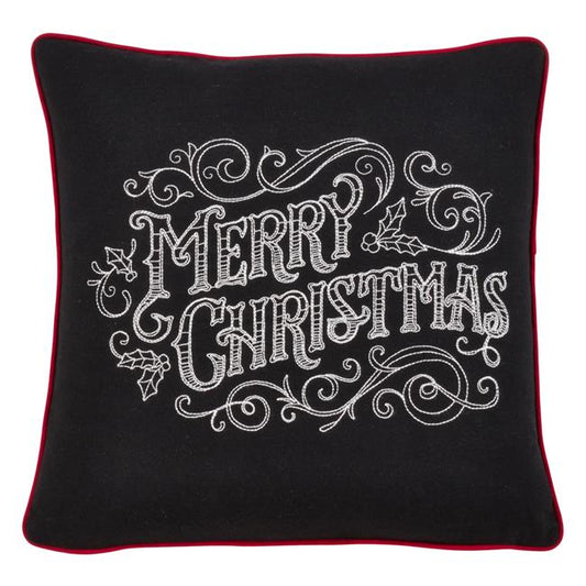 Merry Christmas Chalkboard Pillow